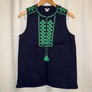 Embroidered tank top